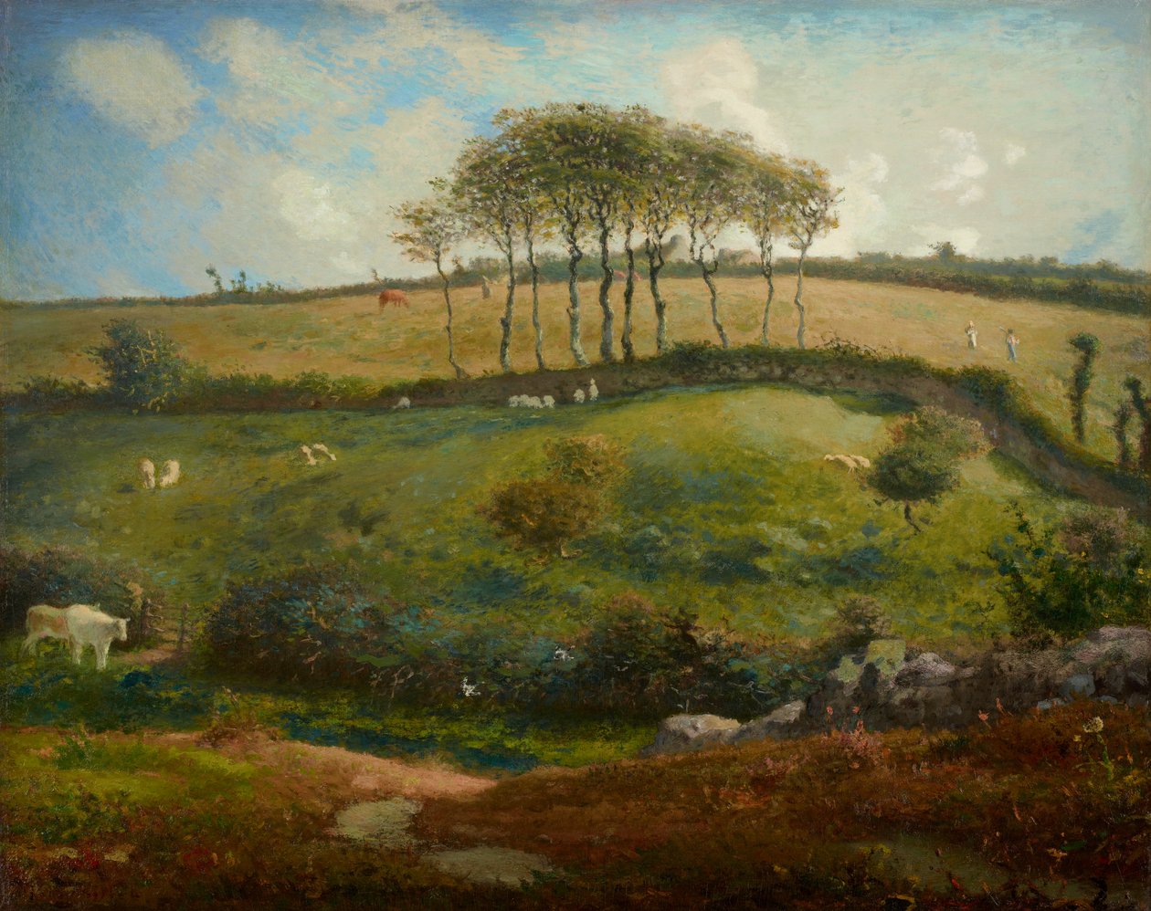 Pastizal cerca de Cherburgo (Normandía) de Jean Francois Millet