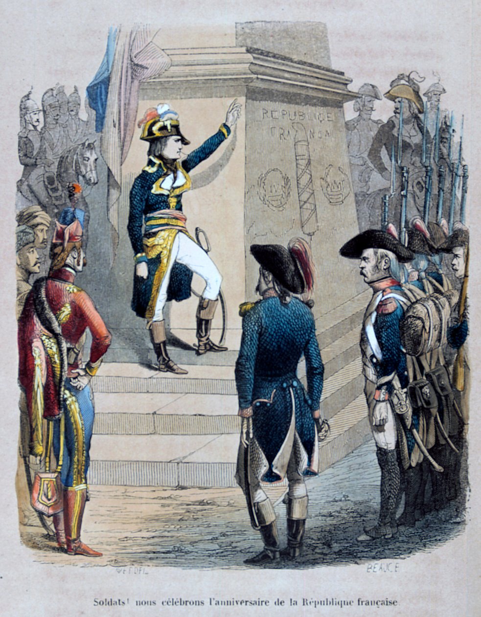 Napoleón en Egipto, 1847 de Jean Adolphe Beauce