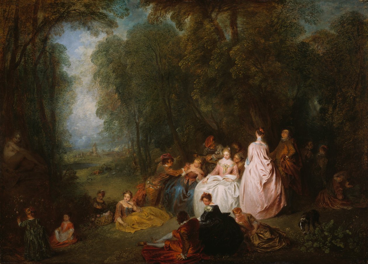 Fiesta Campestre de Jean Antoine Watteau