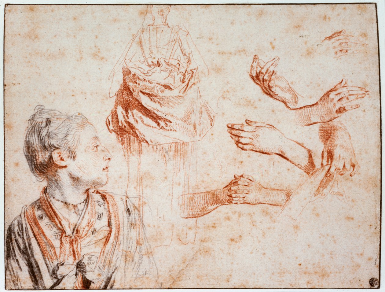 Estudio de Jean Antoine Watteau