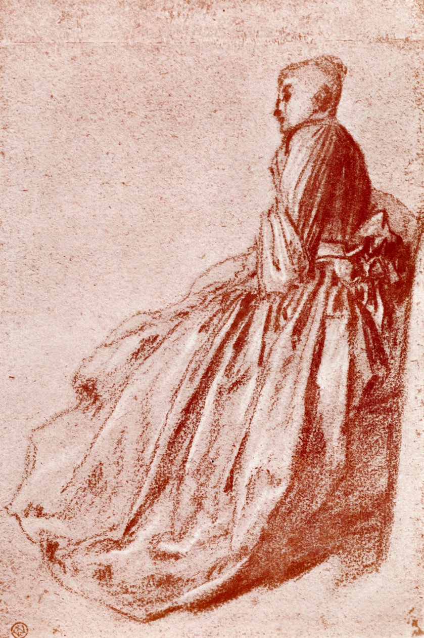 Estudio de una joven, 1913 de Jean Antoine Watteau