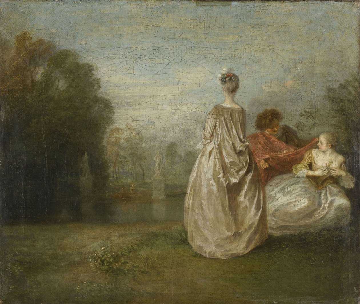 Las dos primas de Jean Antoine Watteau