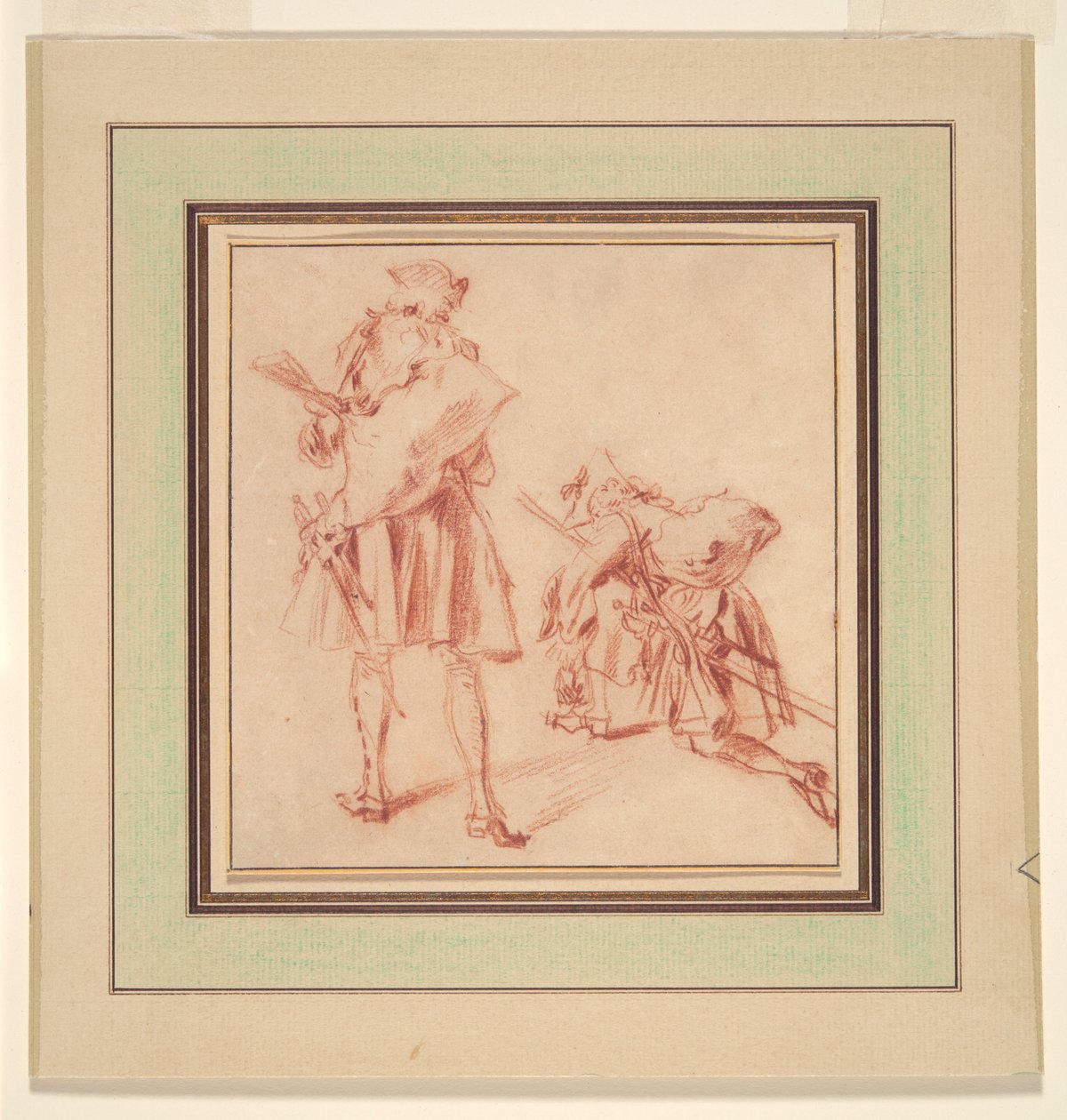dos reclutas de Jean Antoine Watteau