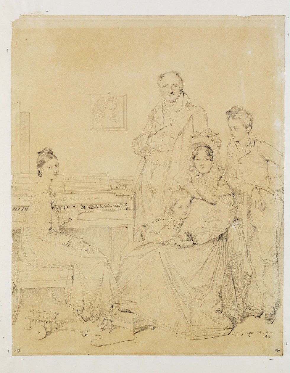 La famille Stamaty ... de Jean Auguste Dominique Ingres