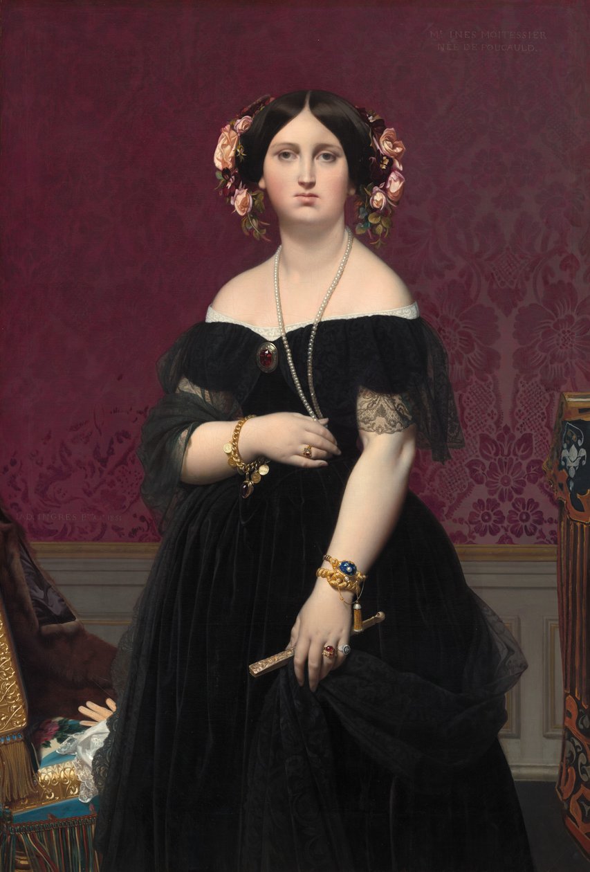 Madame Moitessier de Jean Auguste Dominique Ingres