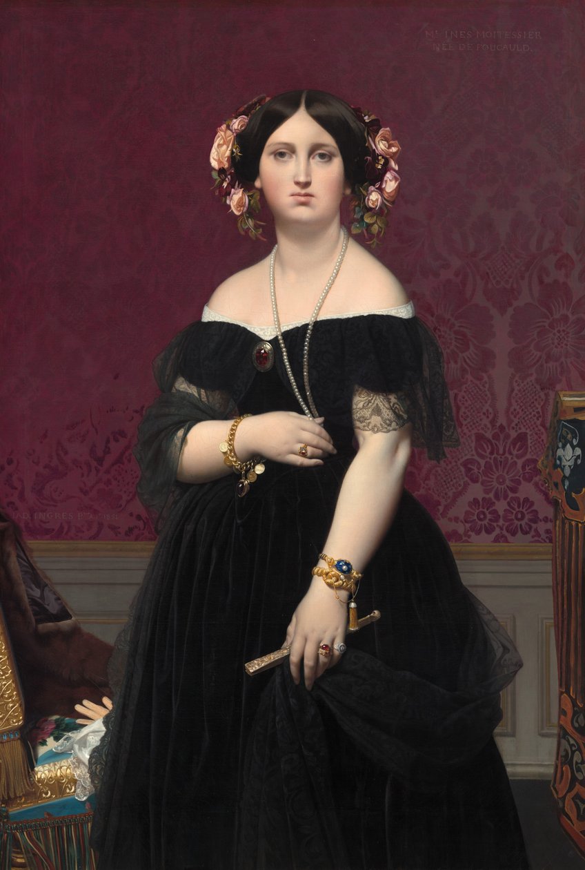 Madame Moitessier, 1851 de Jean Auguste Dominique Ingres