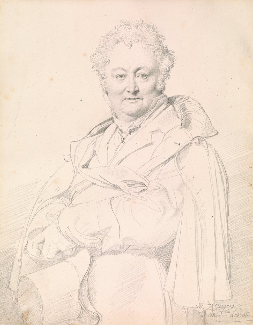 Retrato de Guillaume Guillon-Lethière de Jean Auguste Dominique Ingres