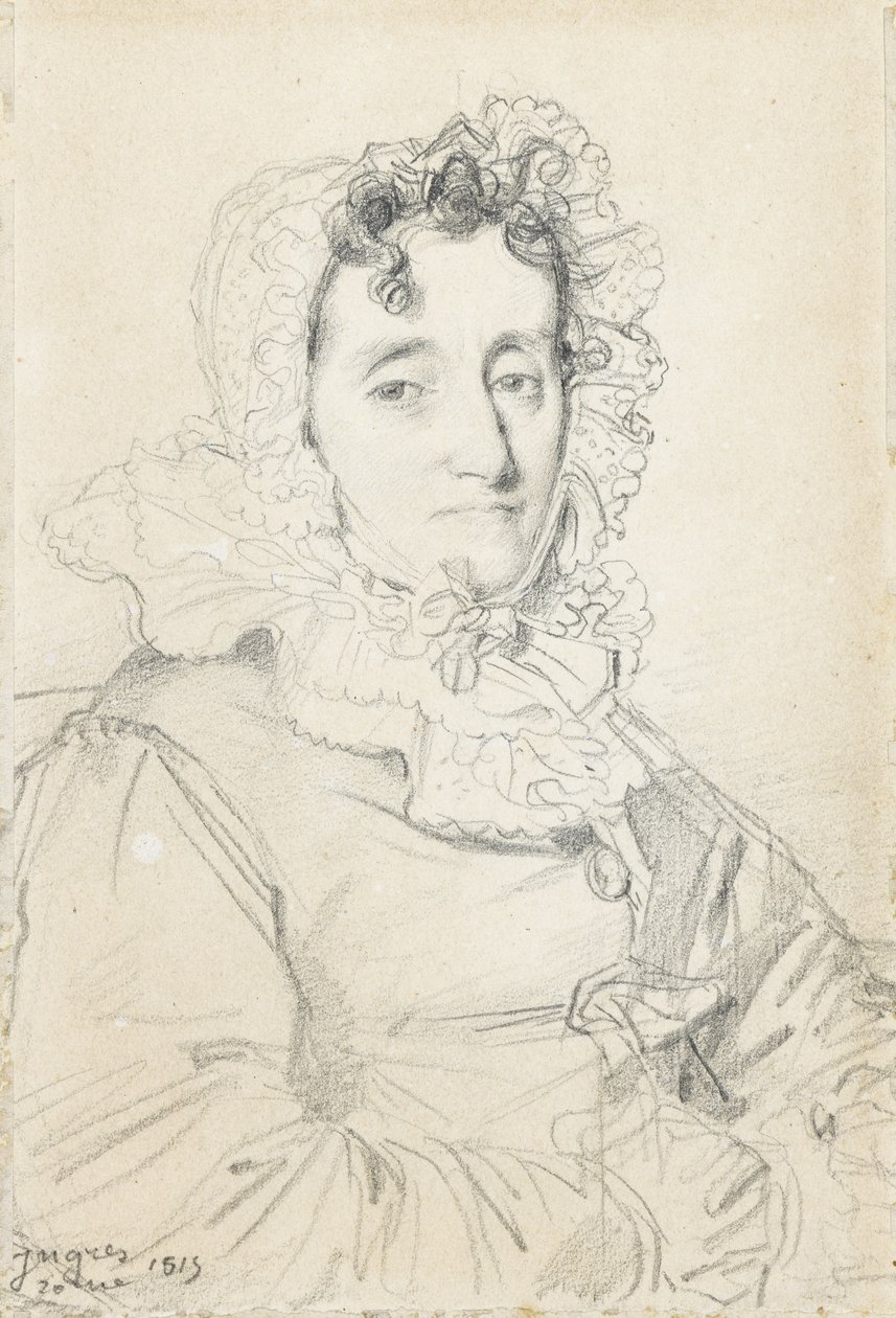 Retrato de Maréchale Kutusov de Jean Auguste Dominique Ingres