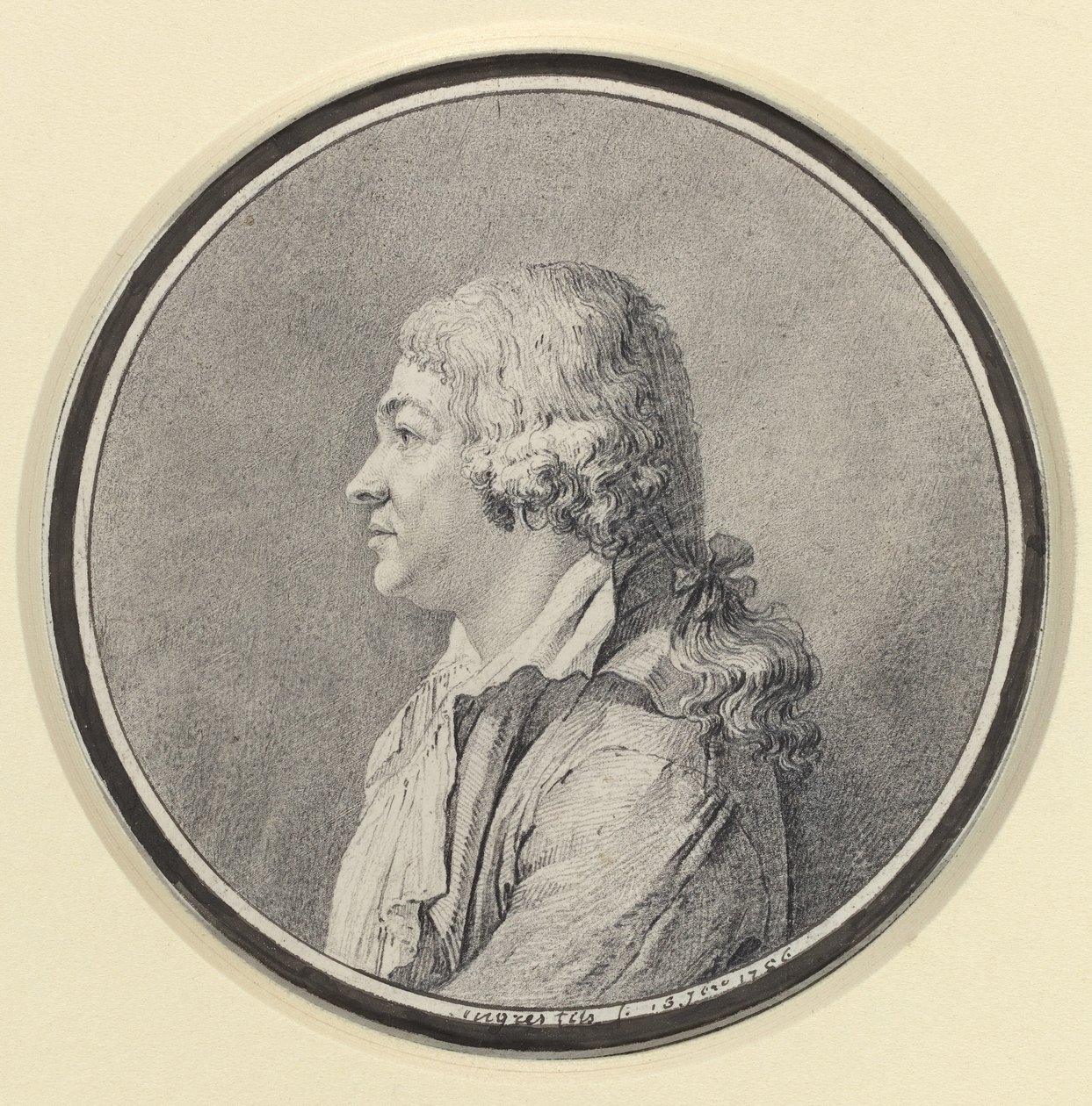 Retrato de un hombre de Jean Auguste Dominique Ingres
