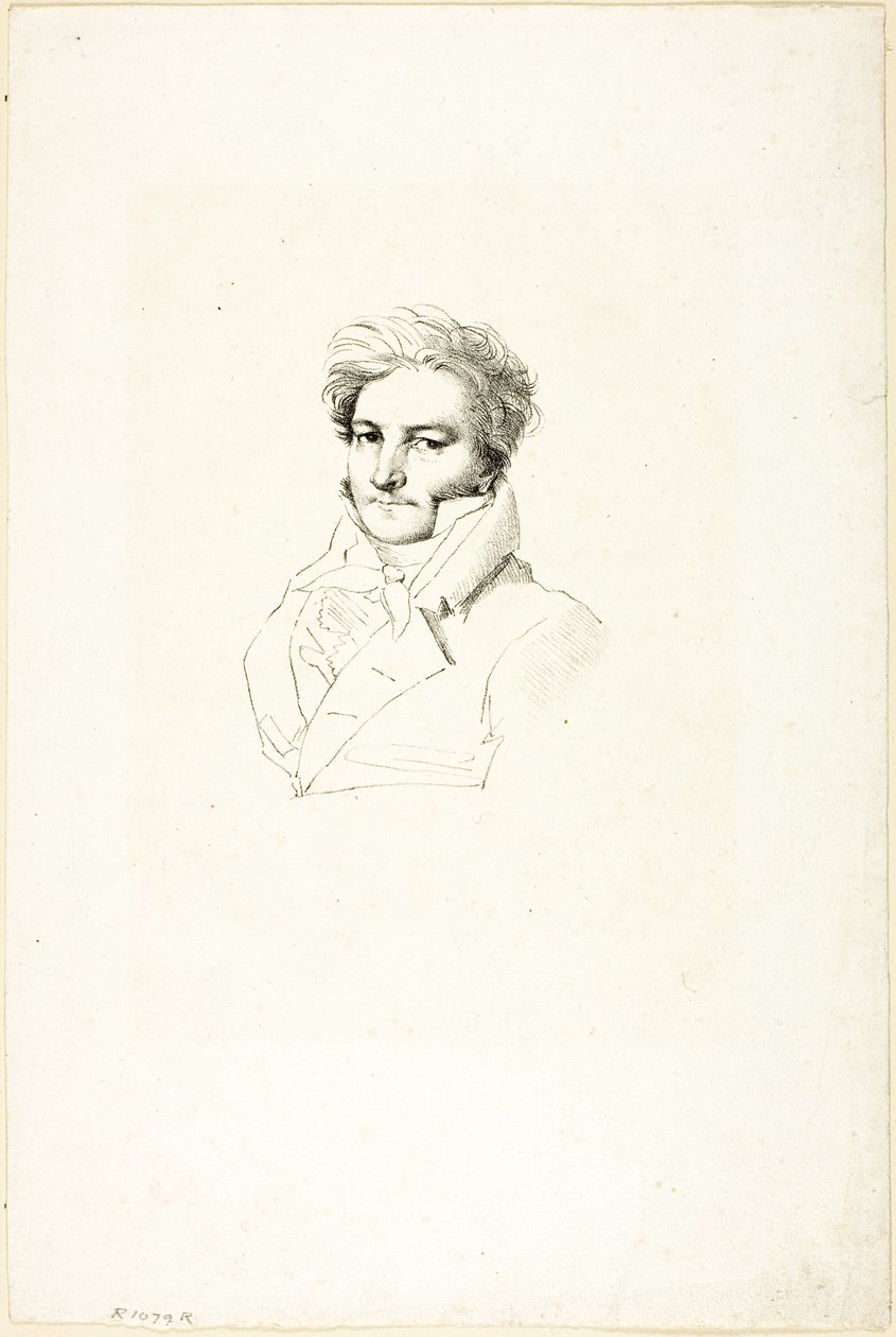 Retrato de un hombre de Jean Auguste Dominique Ingres