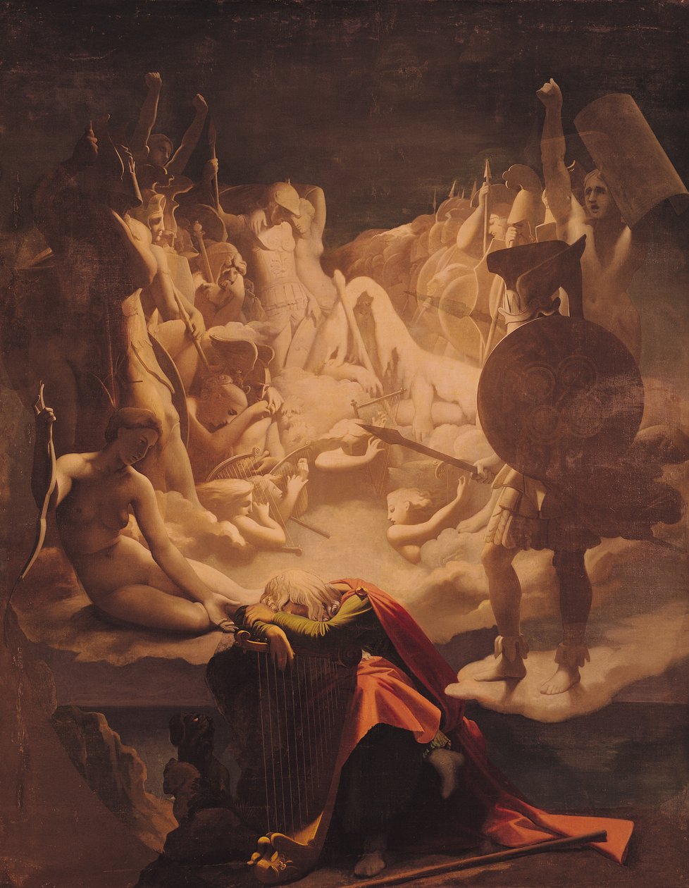 El sueño de Ossian de Jean Auguste Dominique Ingres
