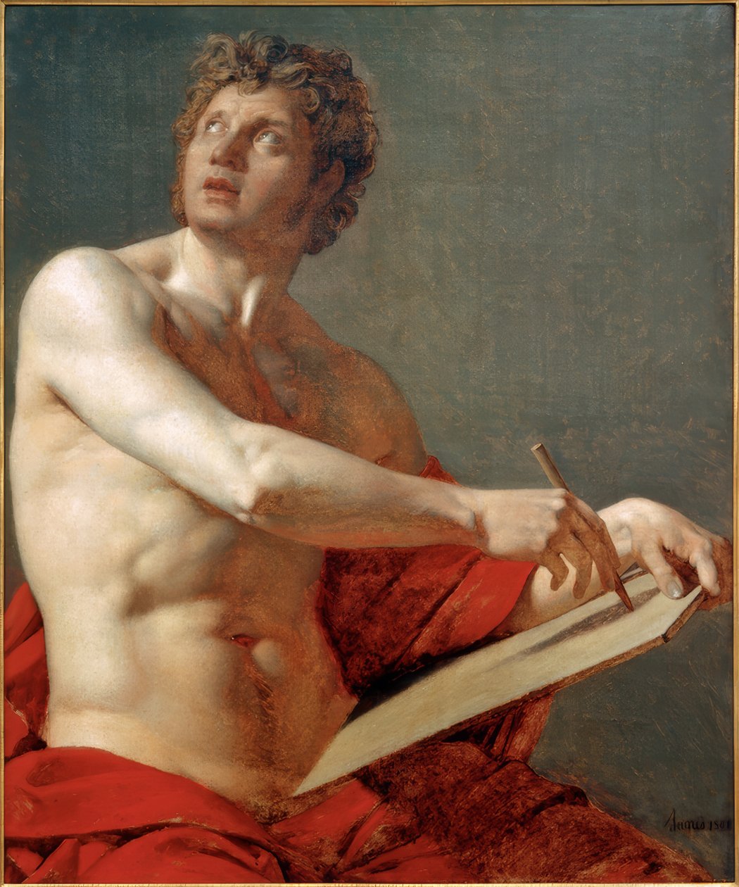 Torso de hombre de Jean Auguste Dominique Ingres