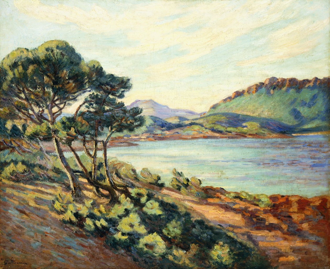 La Bahía de Agay, c.1910 de Jean Baptiste Armand Guillaumin