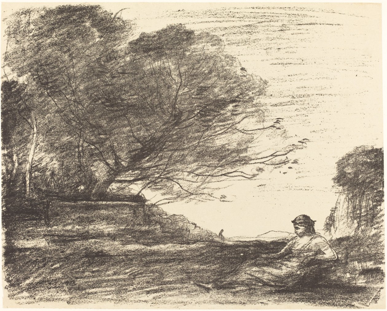 Safo (Sapho) de Jean Baptiste Camille Corot