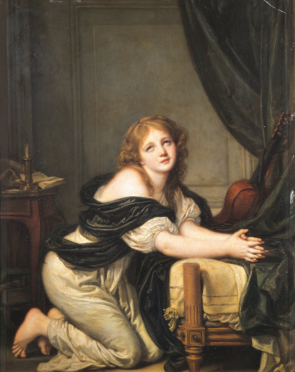 Oración de la mañana de Jean Baptiste Greuze