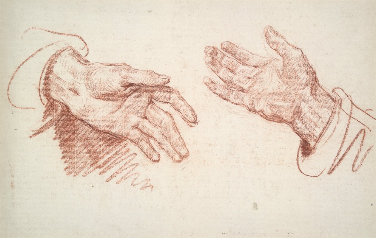 Estudio de 2 Manos de Jean Baptiste Greuze