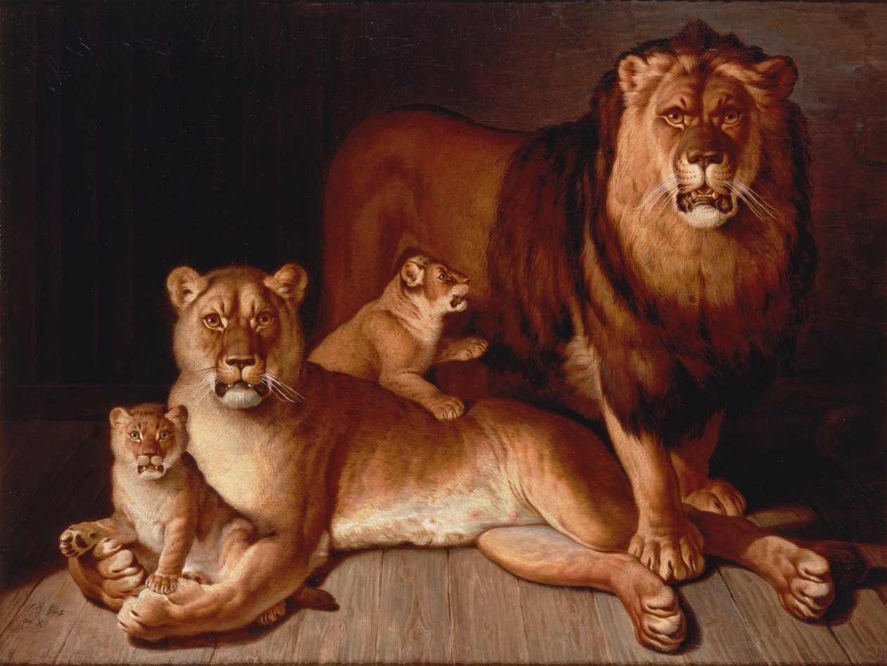 Orgullo de Leones de Jean Baptiste Huet