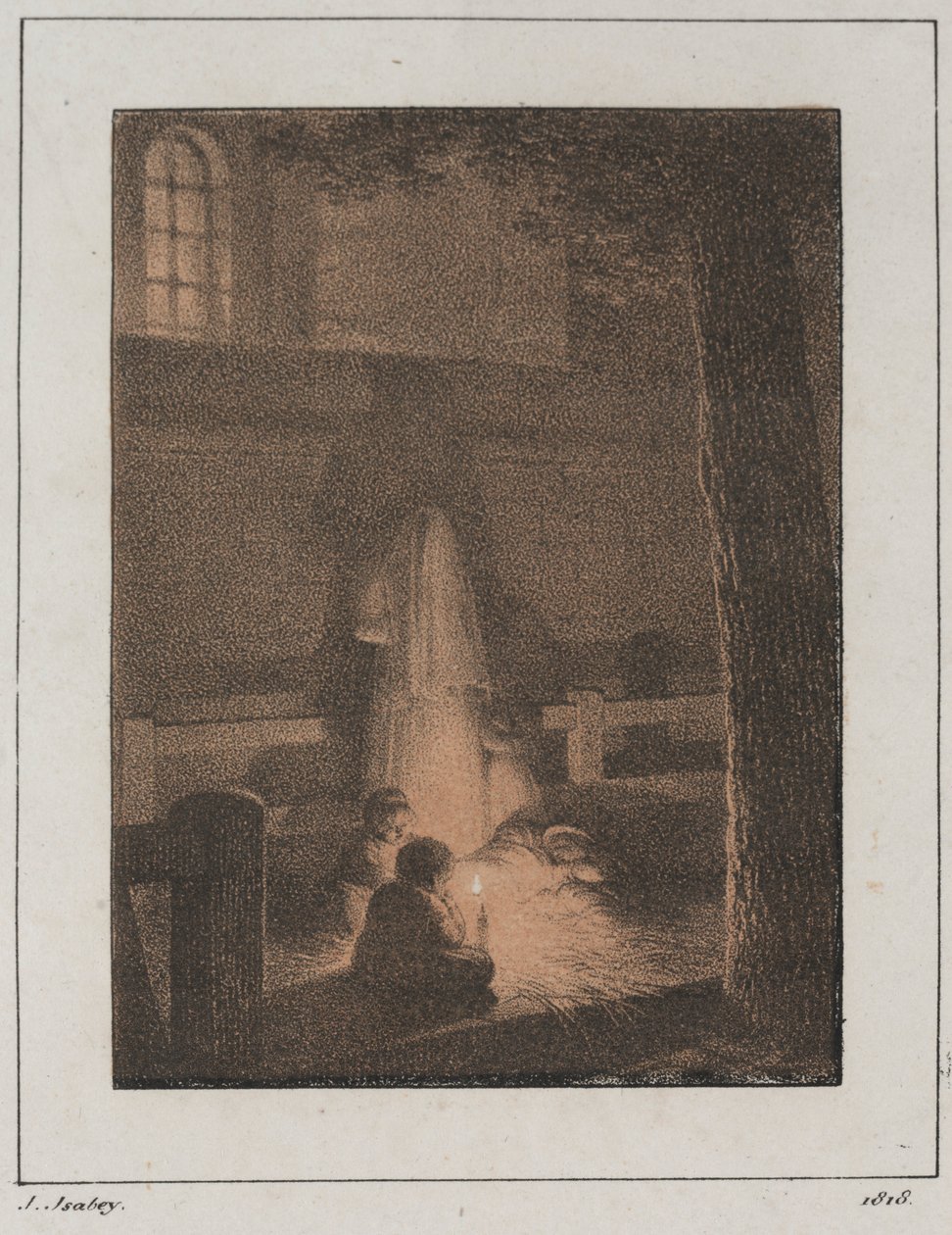 Niños con vela, 1818 de Jean Baptiste Isabey