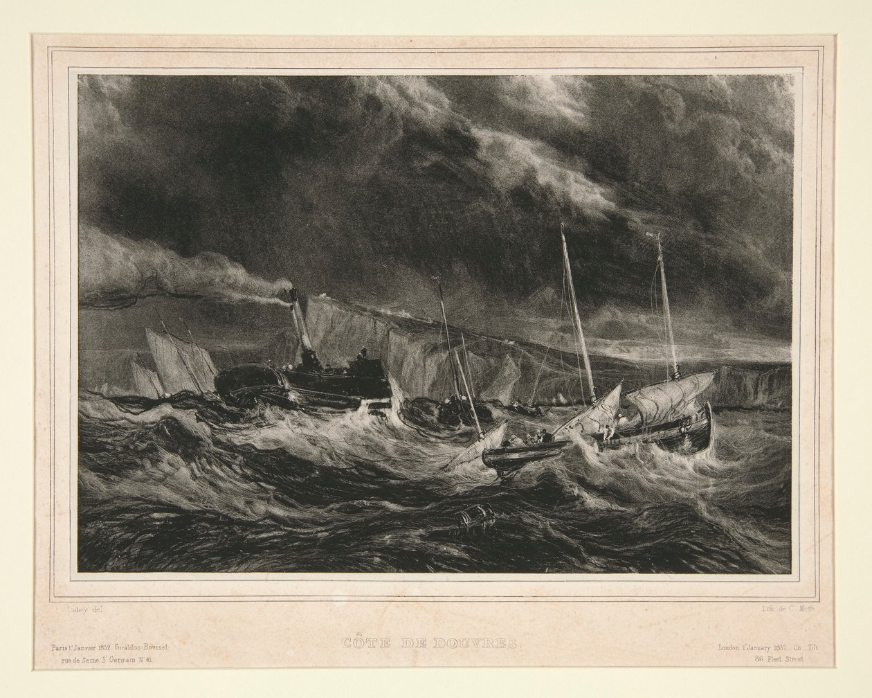 costa de dover de Jean Baptiste Isabey