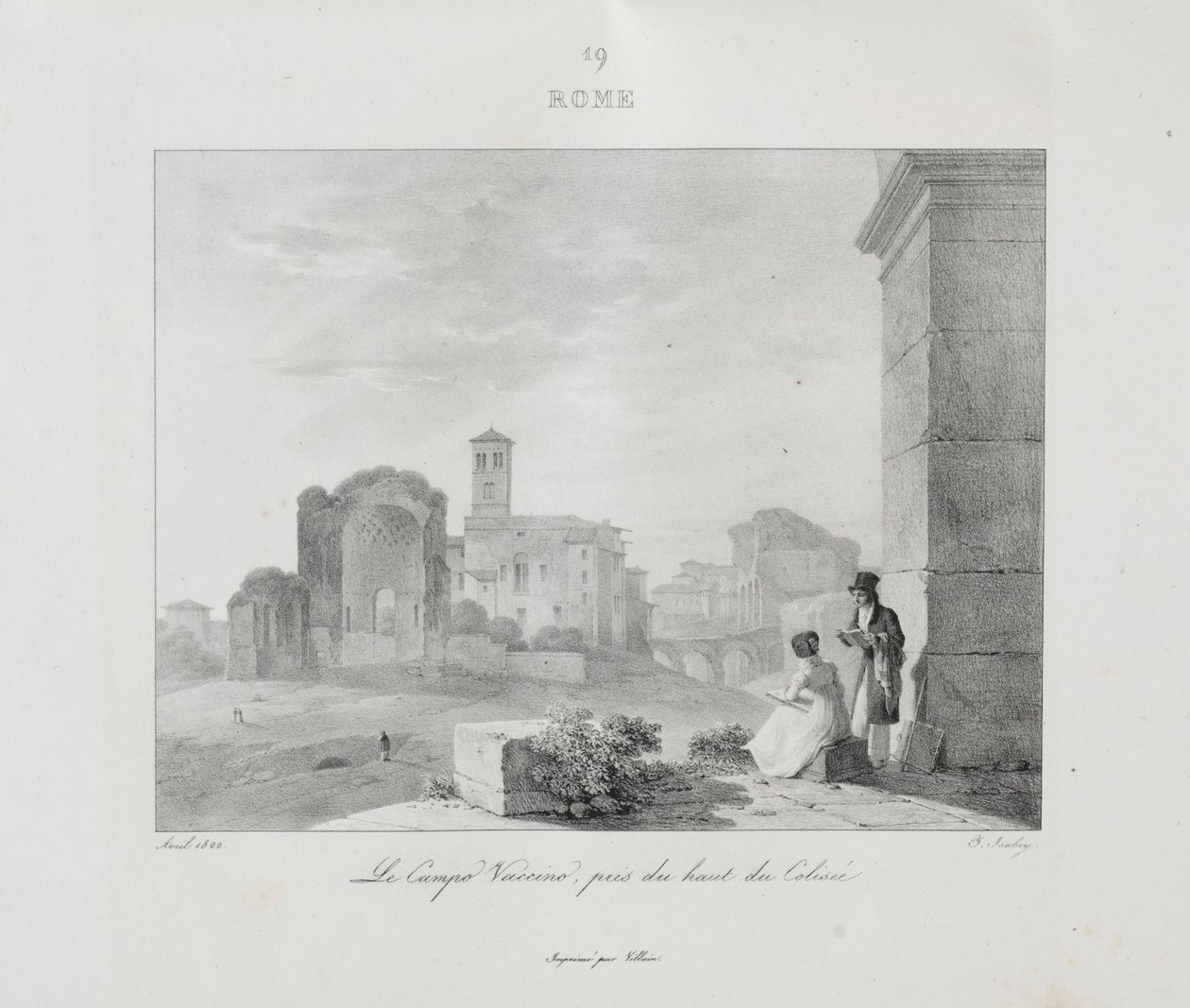 Viaje a Italia en 1822, 1833 de Jean Baptiste Isabey