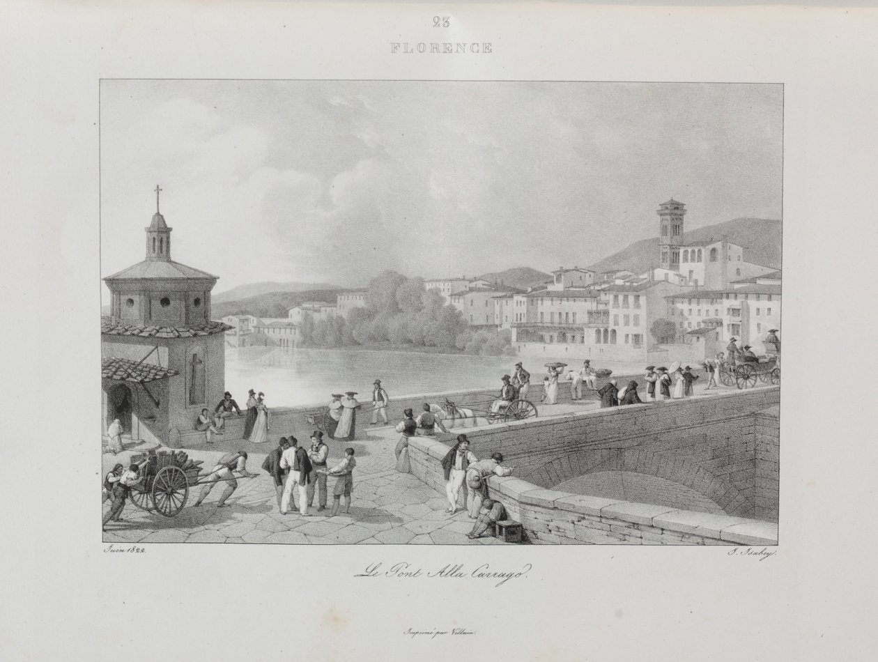 Viaje a Italia en 1822, 1833 de Jean Baptiste Isabey