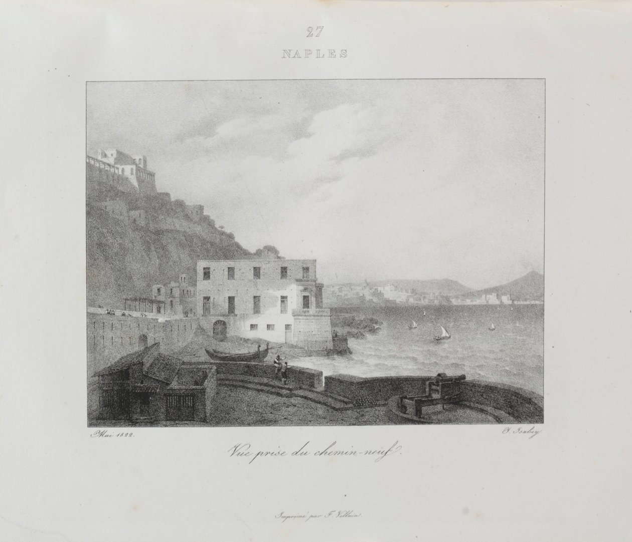 Viaje a Italia en 1822, 1833 de Jean Baptiste Isabey