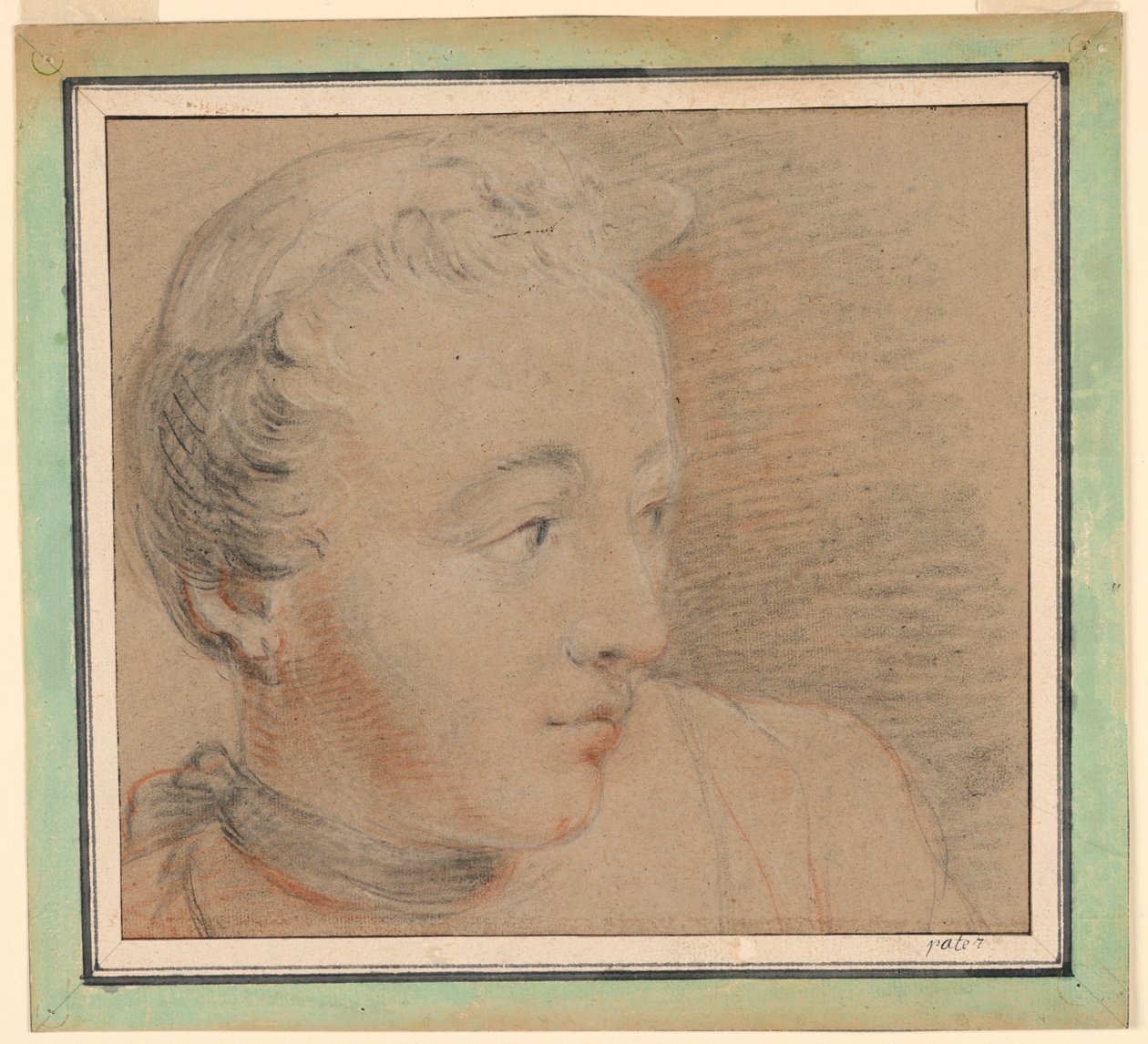 Retrato de una mujer de Jean Baptiste Joseph Pater