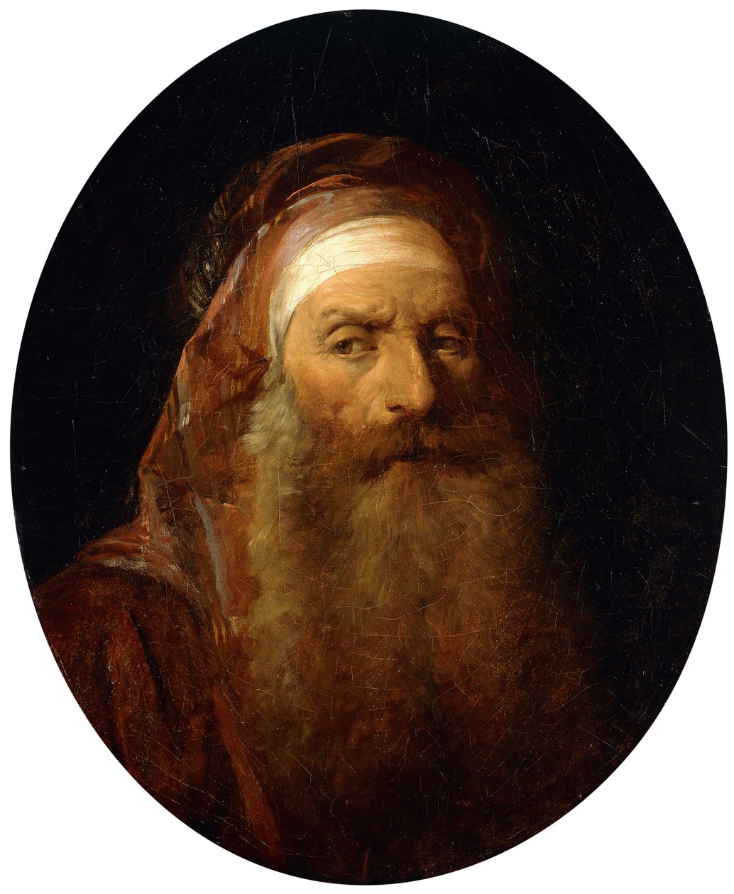 Cabeza de un oriental de Jean Baptiste Le Prince