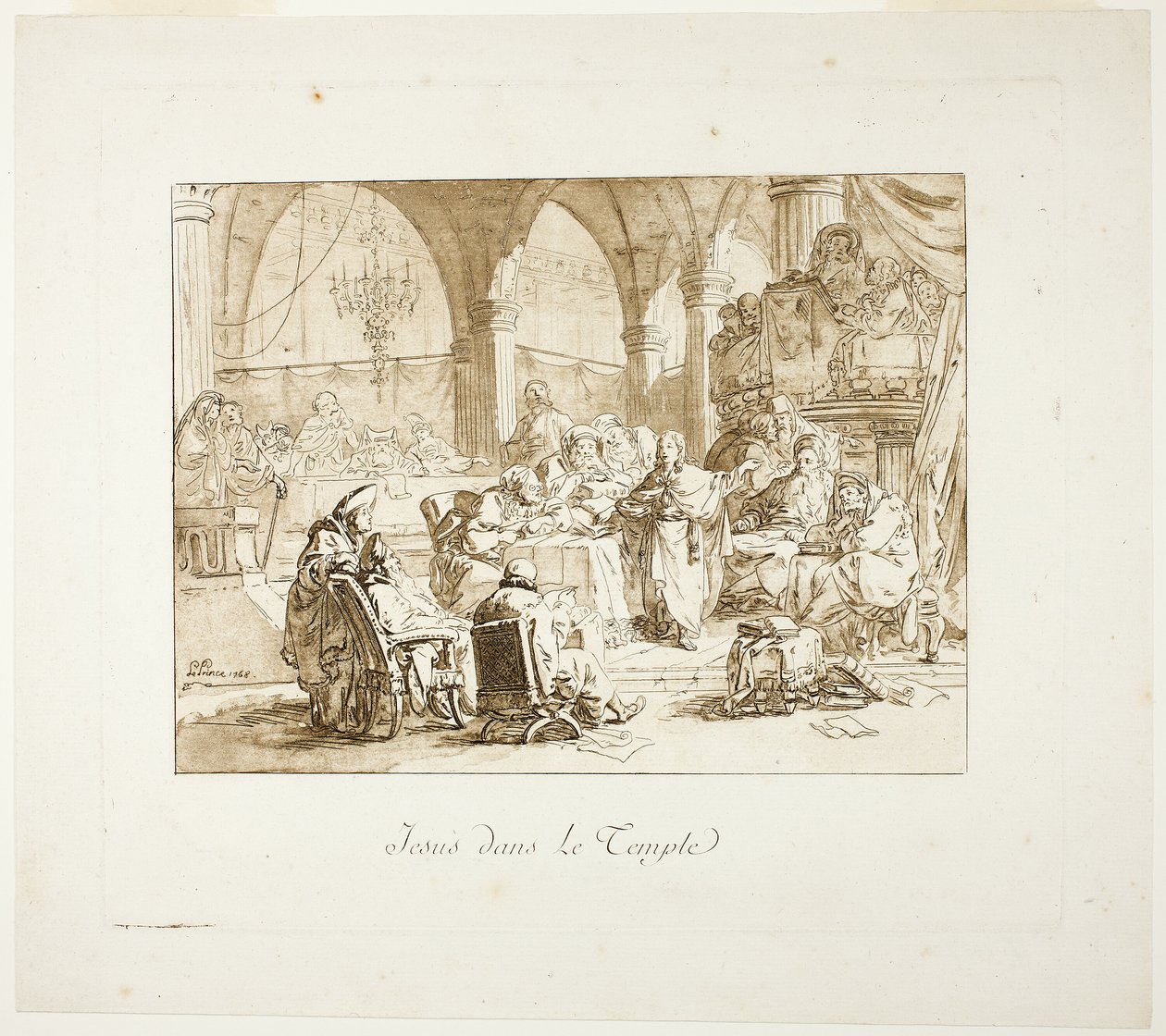 Jesús en el Templo de Jean Baptiste Le Prince