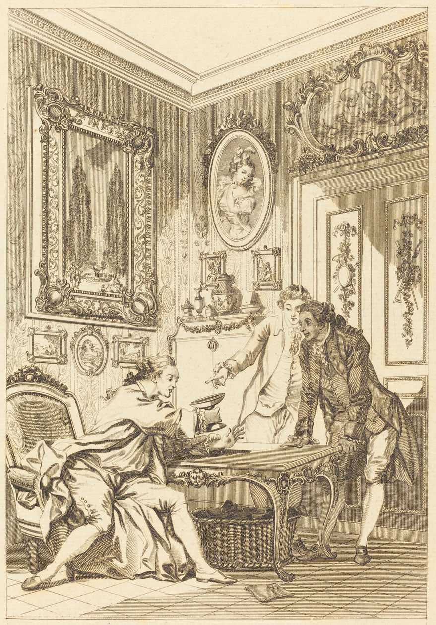 La copa encantada de Jean Baptiste Michel Dupreel after Jean Honoré Fragonard