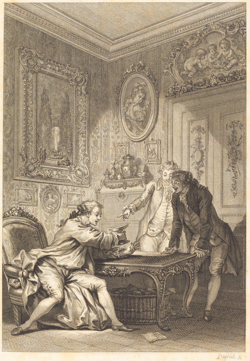 La copa encantada de Jean Baptiste Michel Dupreel after Jean Honoré Fragonard