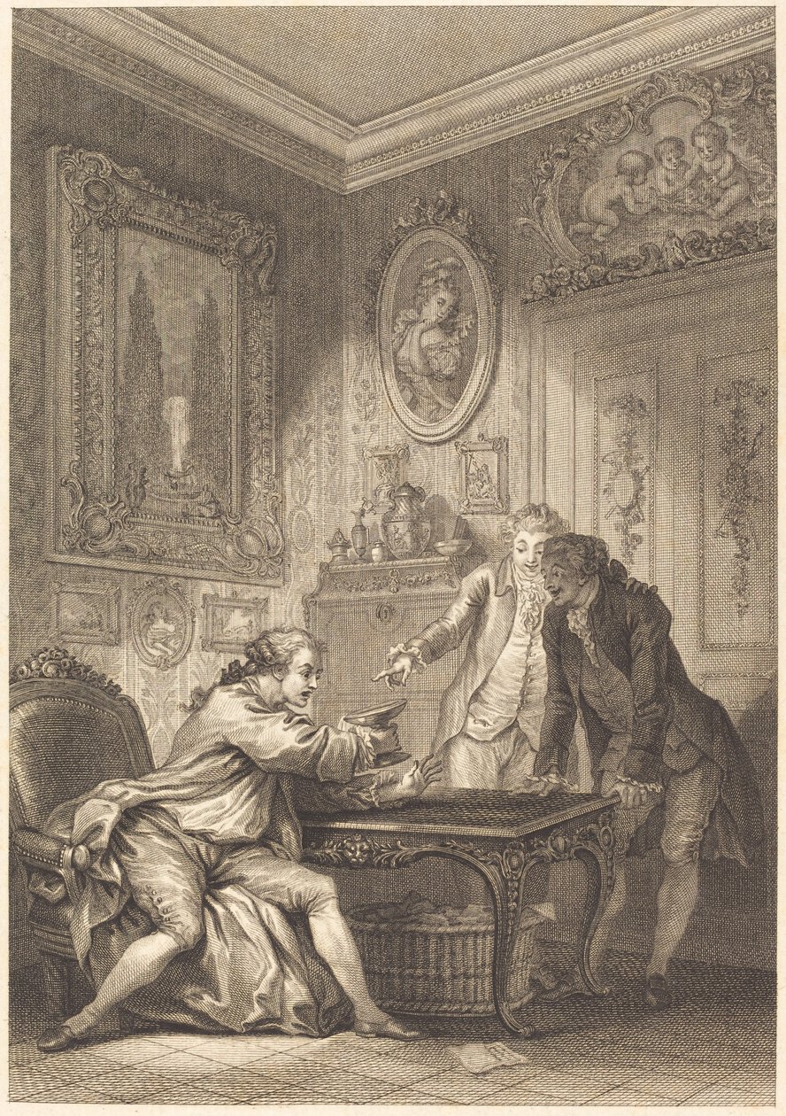La Copa Encantada de Jean Baptiste Michel Dupreel after Jean Honoré Fragonard