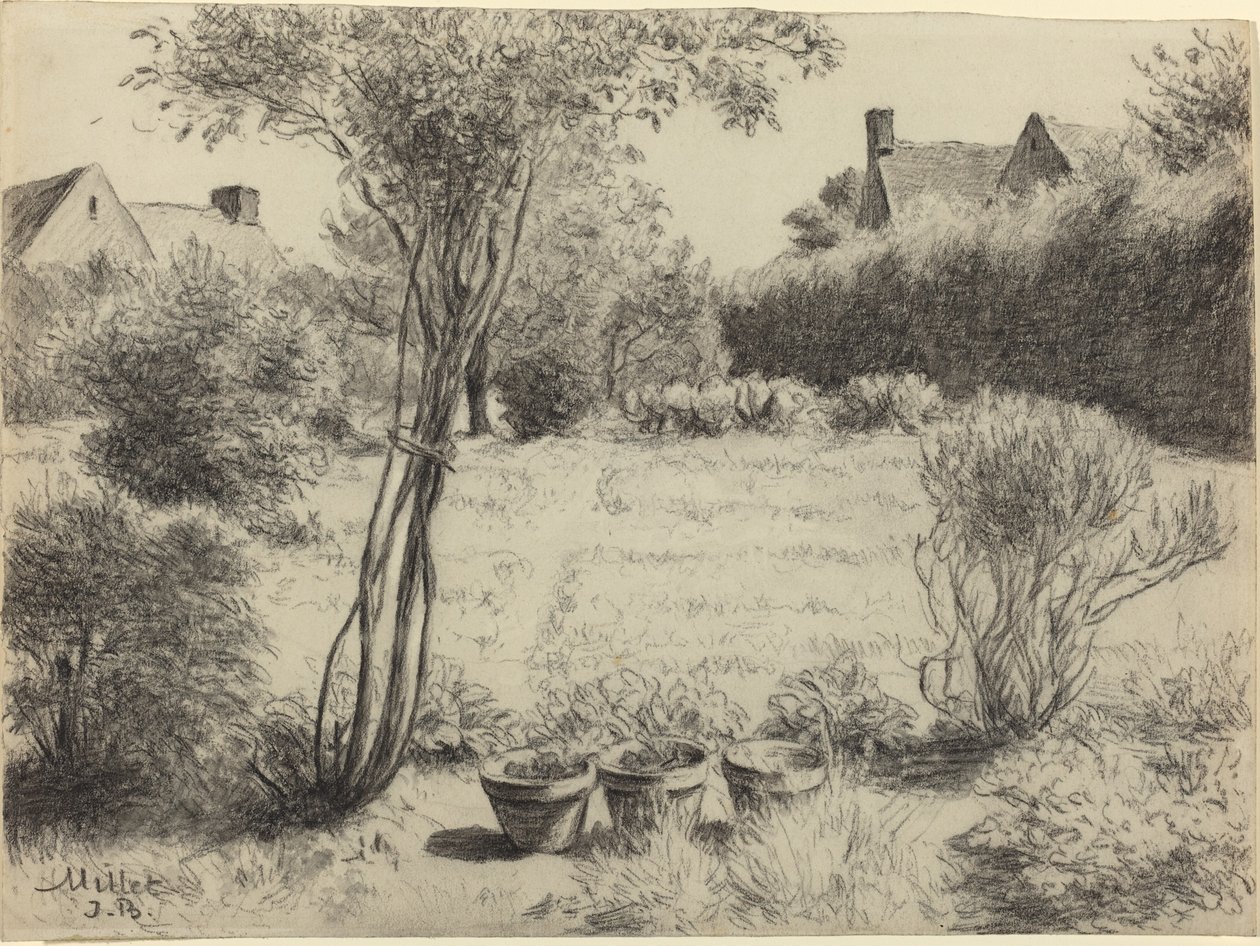 Jardín Soleado de Jean Baptiste Millet