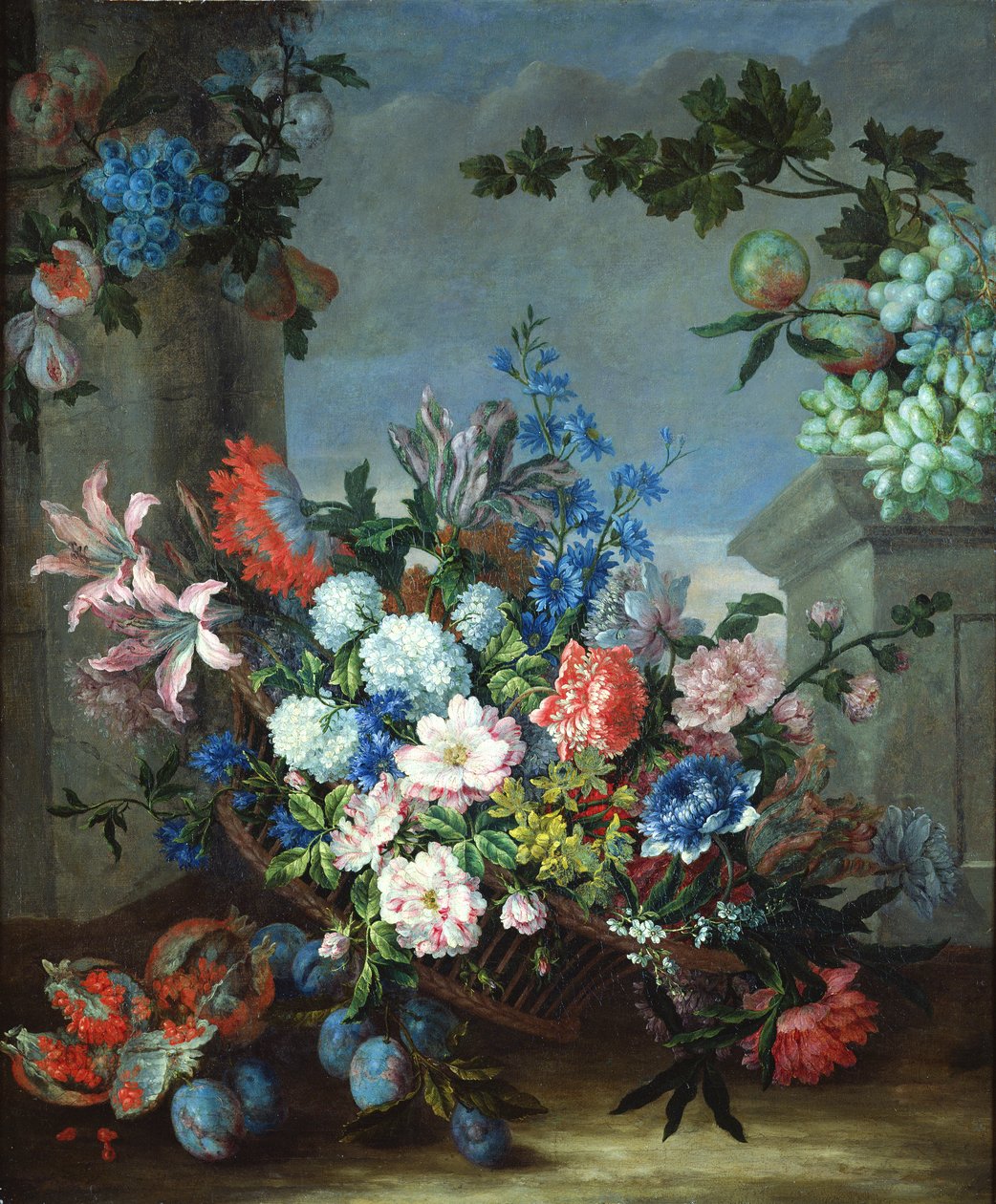 Flores y frutas de Jean Baptiste Monnoyer