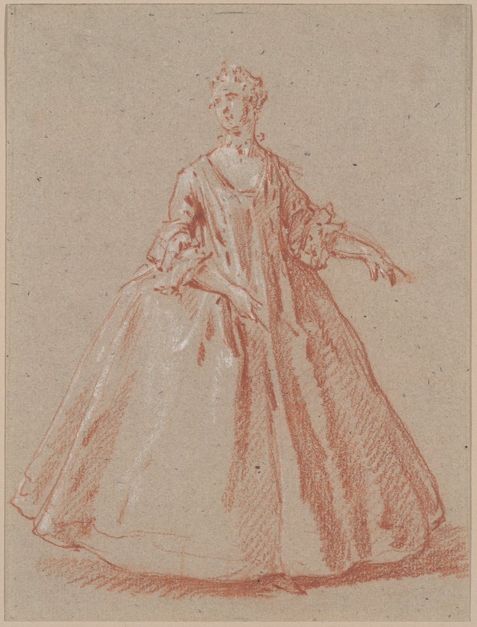 Mujer de pie de Jean Baptiste Oudry