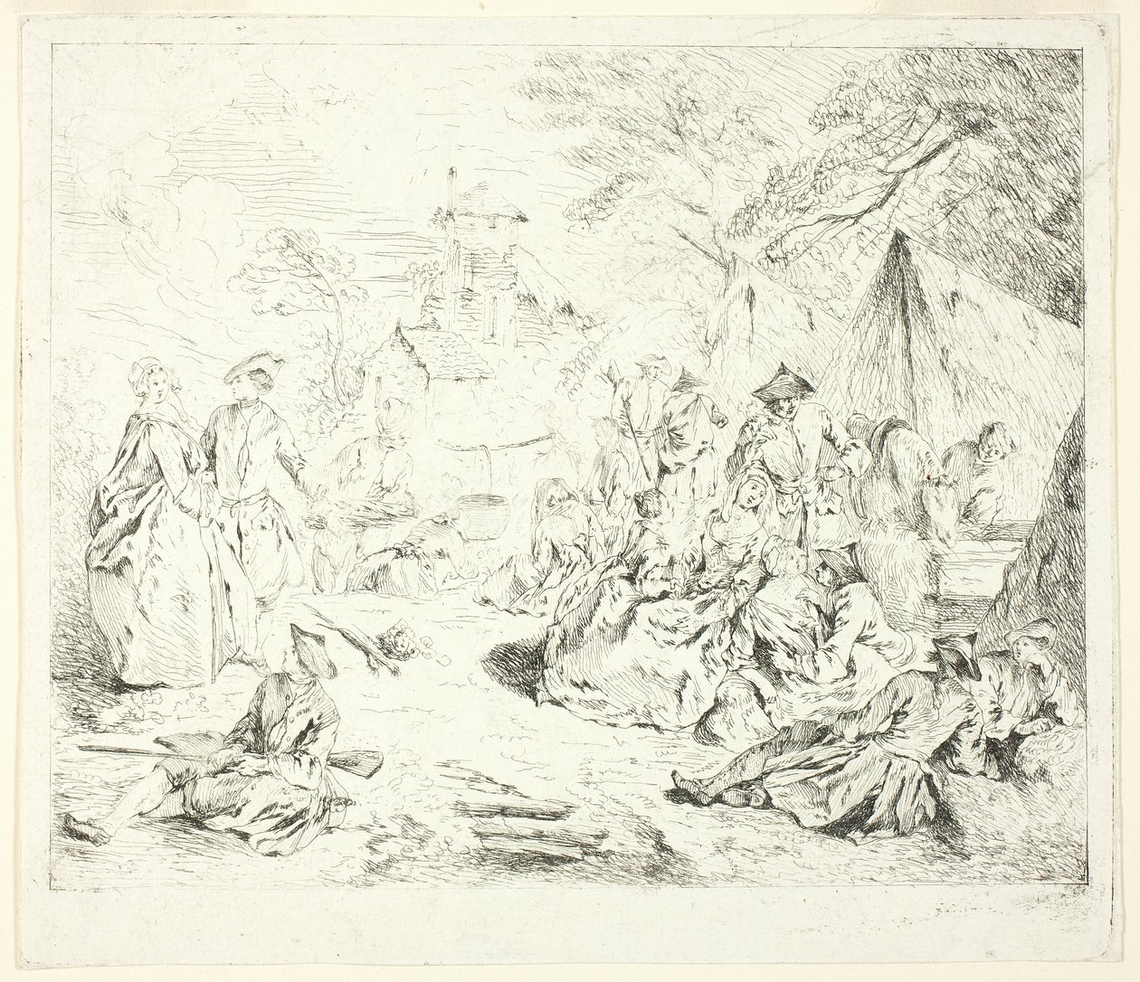 Halte de Soldates de Jean Baptiste Pater