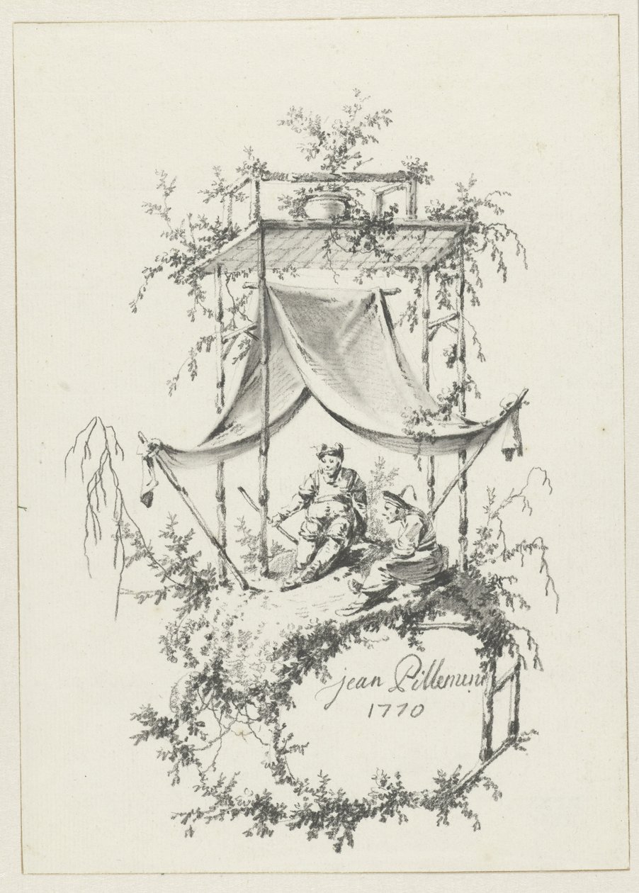 Composición en estilo Chinoiserie de Jean Baptiste Pillement