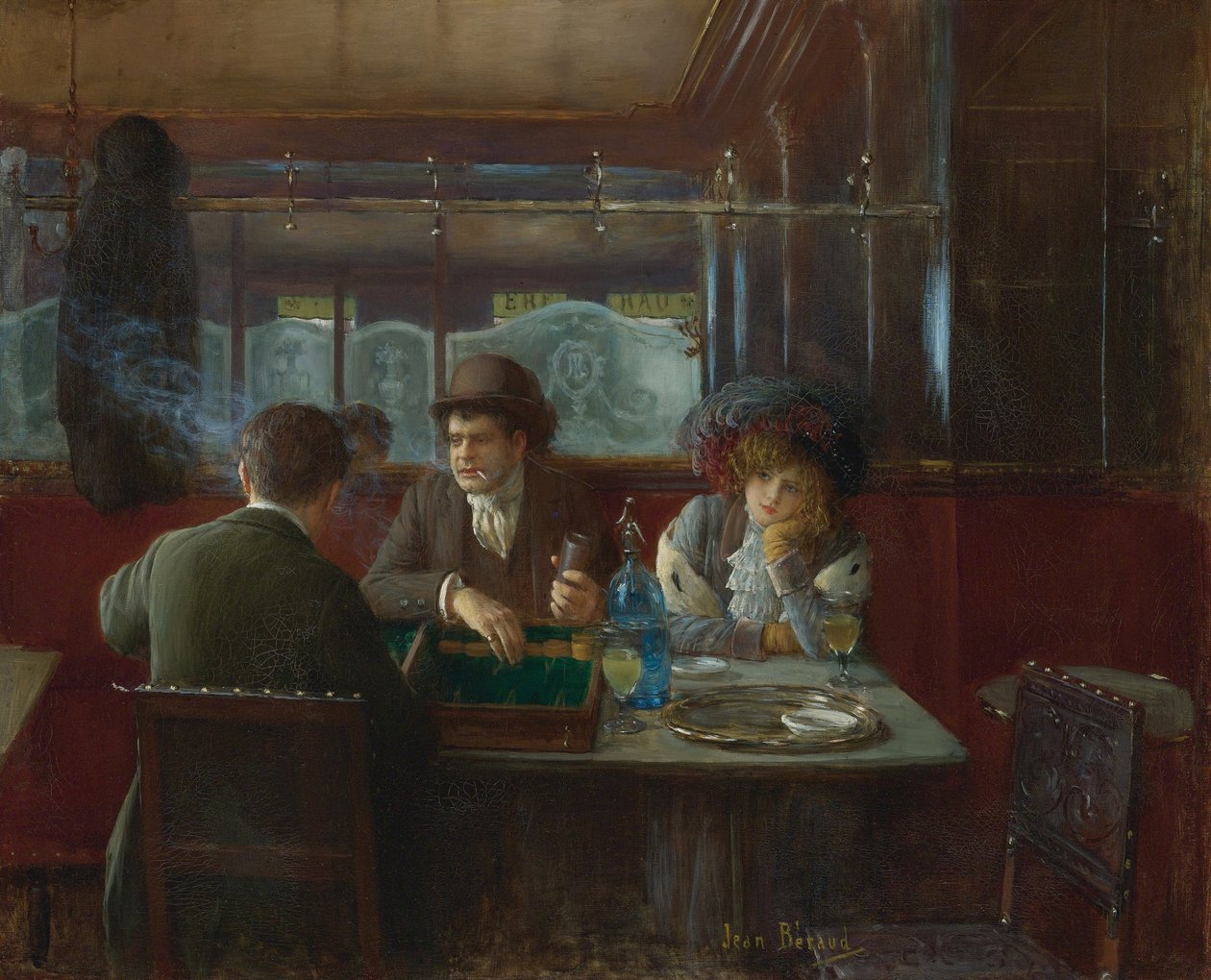 Backgammon en el Café de Jean Beraud