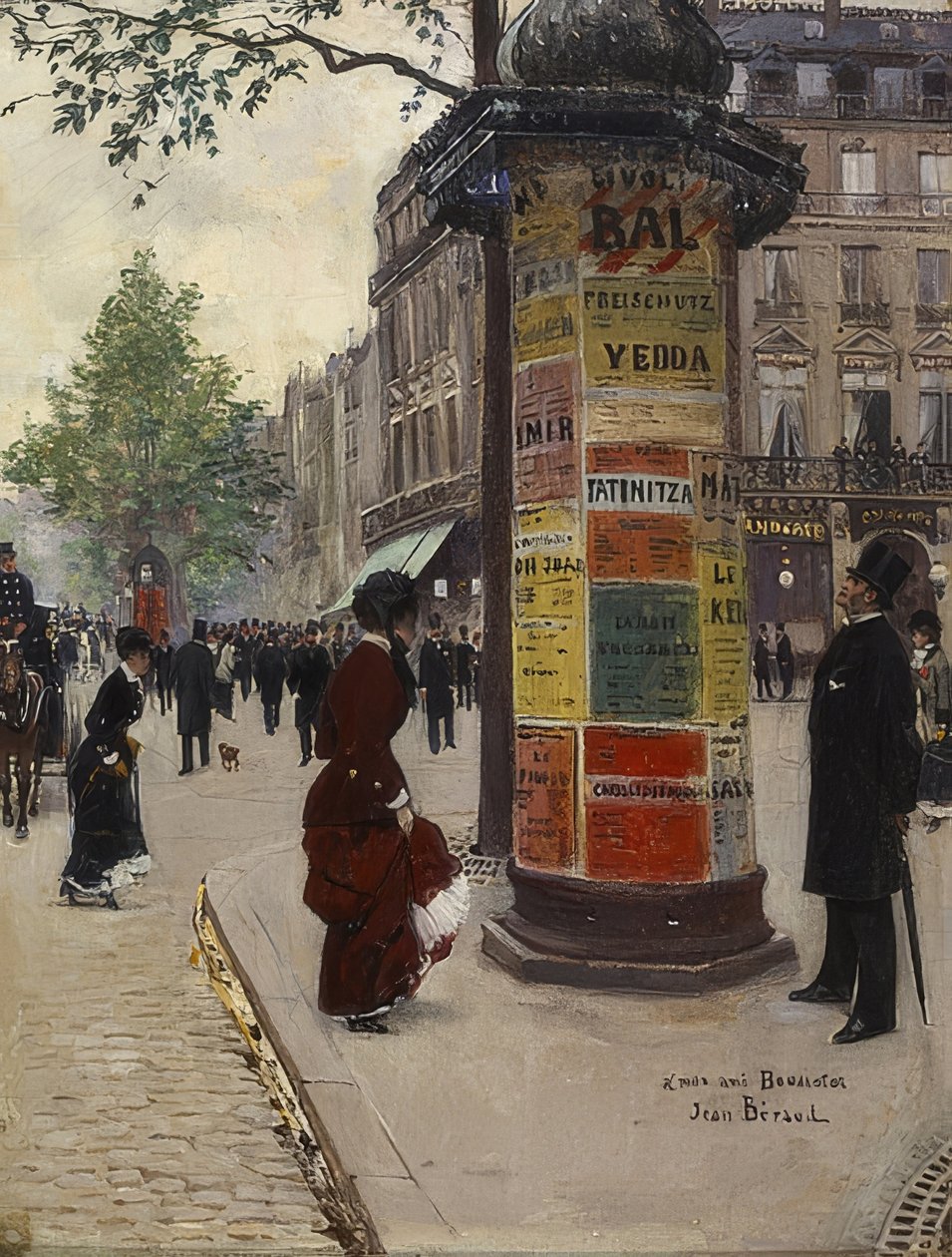 Quiosco parisino de Jean Beraud