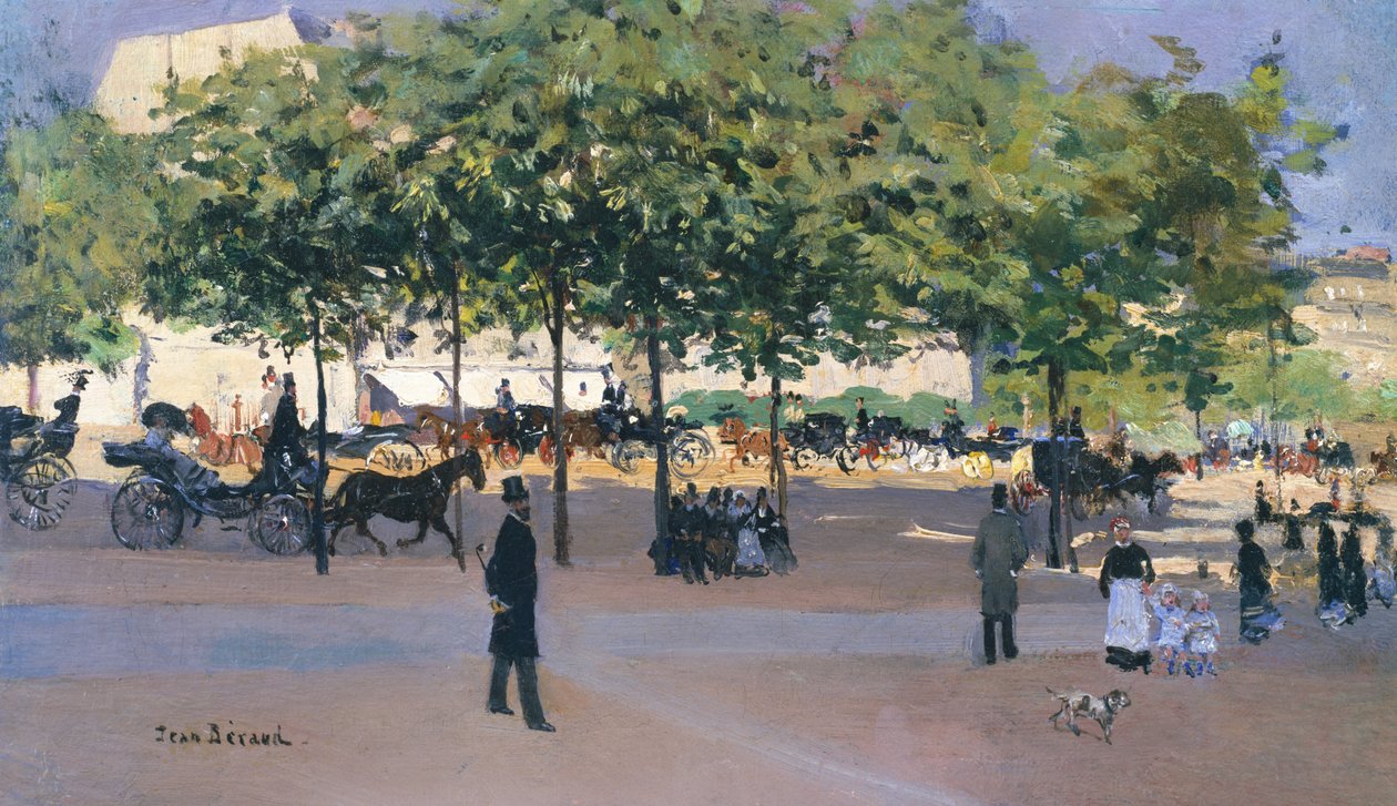 Paseo en una Tarde de Domingo, París de Jean Beraud