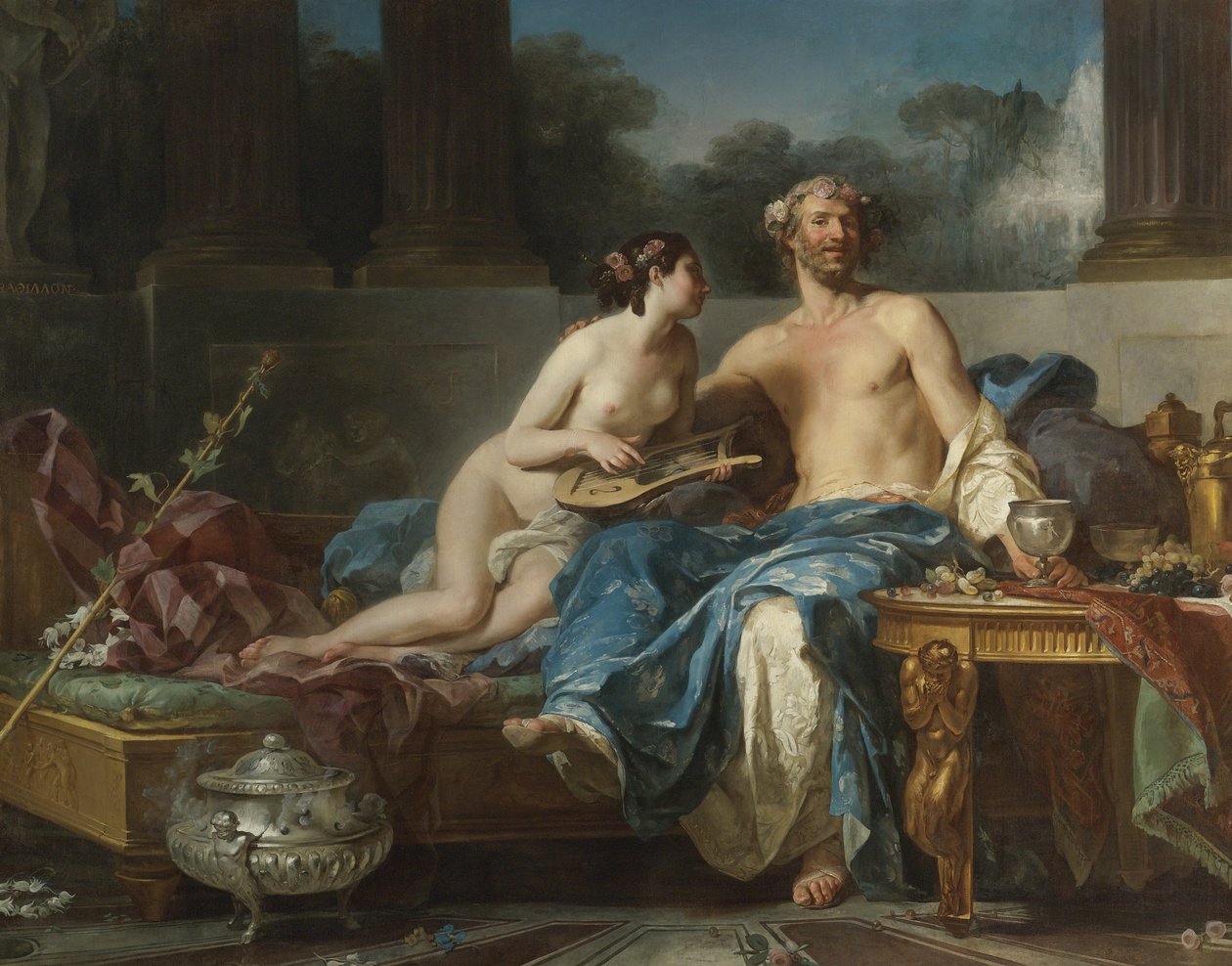 Los placeres de Anacreonte de Jean Bernard Restout