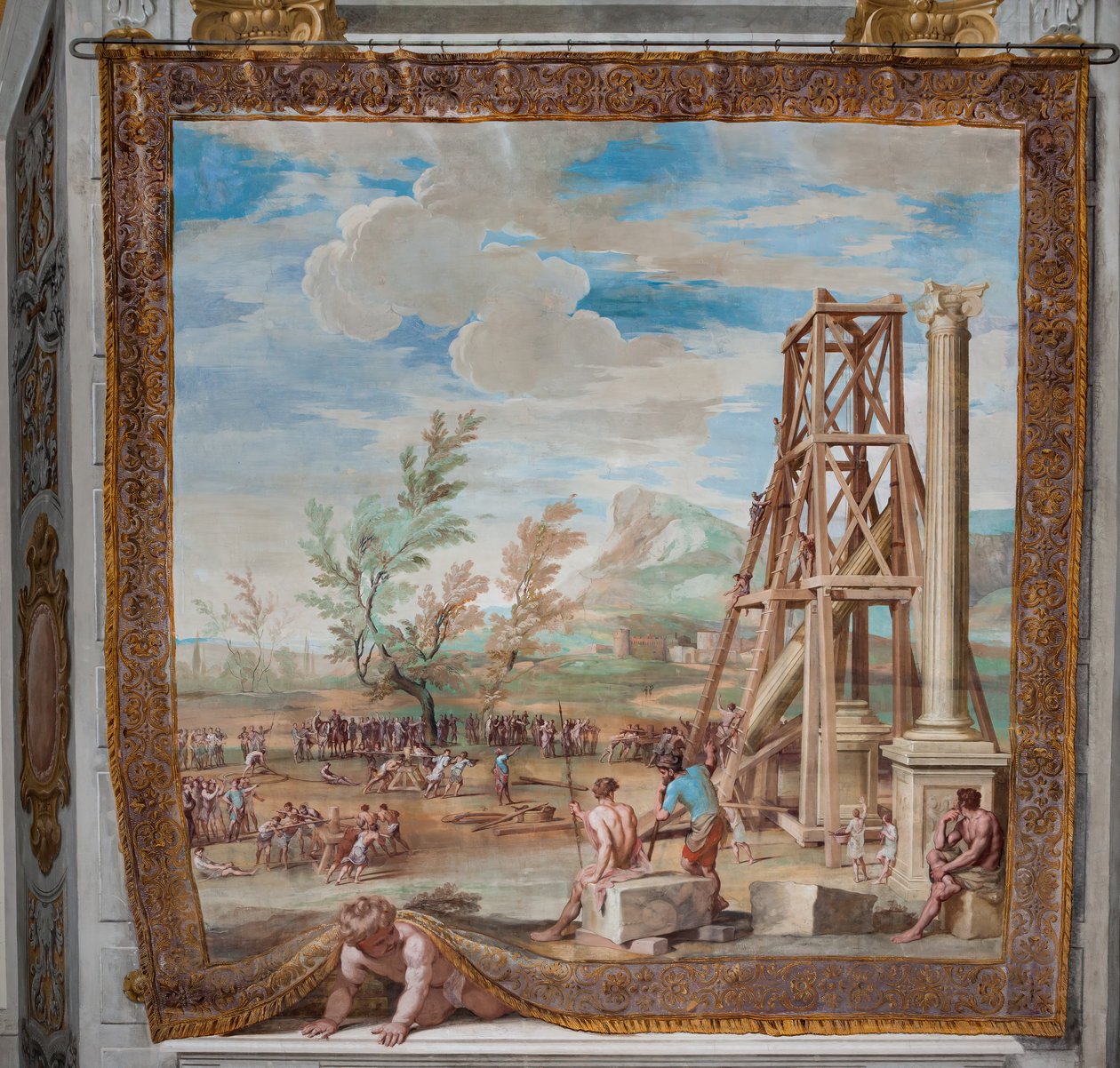 Elevación de las columnas del río Ganges de Jean Boulanger