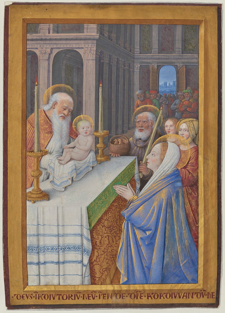 La presentación en el Templo de Jean Bourdichon