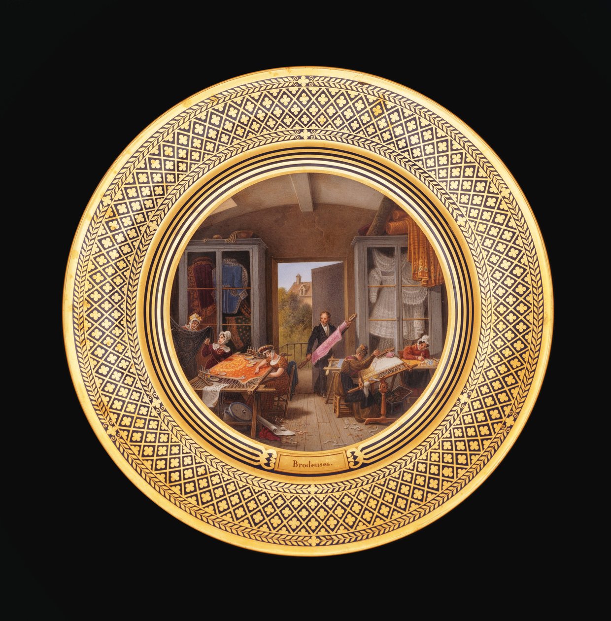Brodeuse, c.1820-35 de Jean Charles Develly