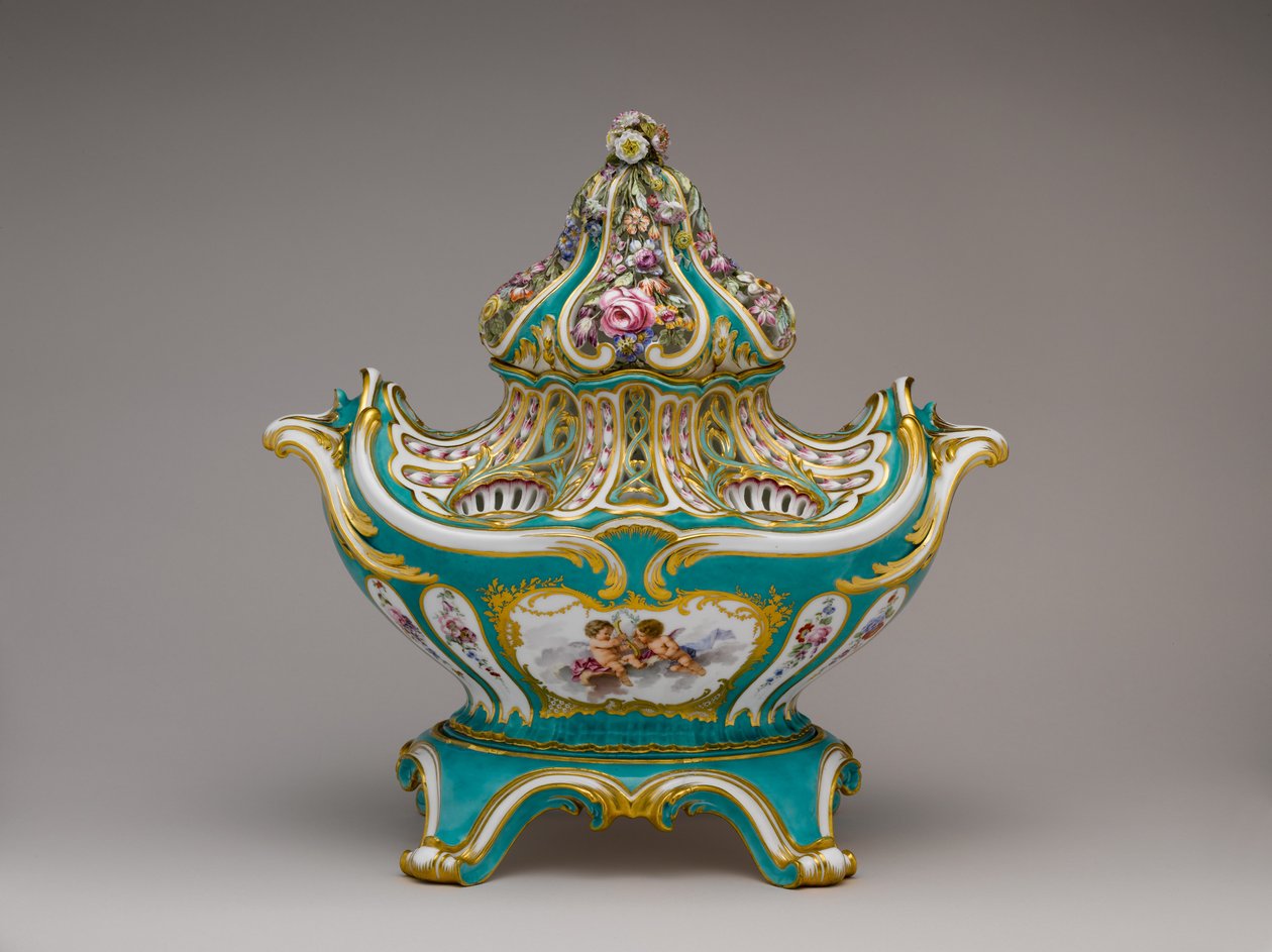 Jarrón Sevres pot pourri de Jean Claude Duplessis