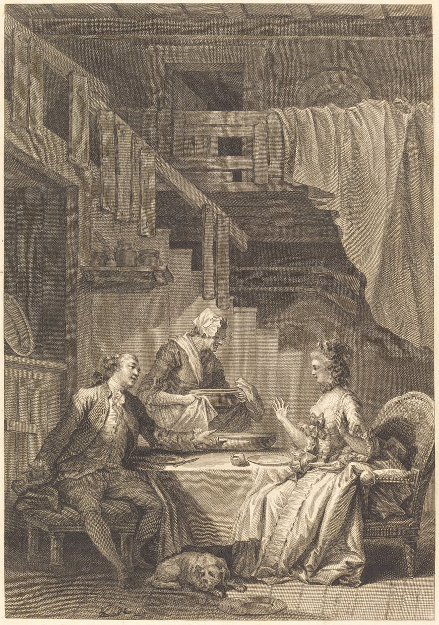 El halcón de Jean Dambrun and Jean Baptiste Tilliard after Jean Honoré Fragonard