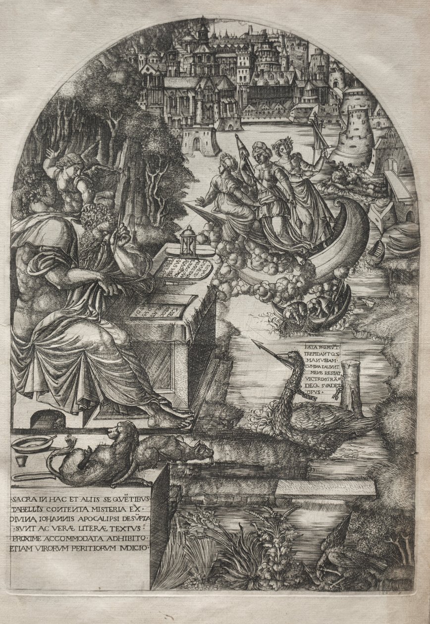 El Apocalipsis: Duvet Estudiando el Apocalipsis, 1555 de Jean Duvet