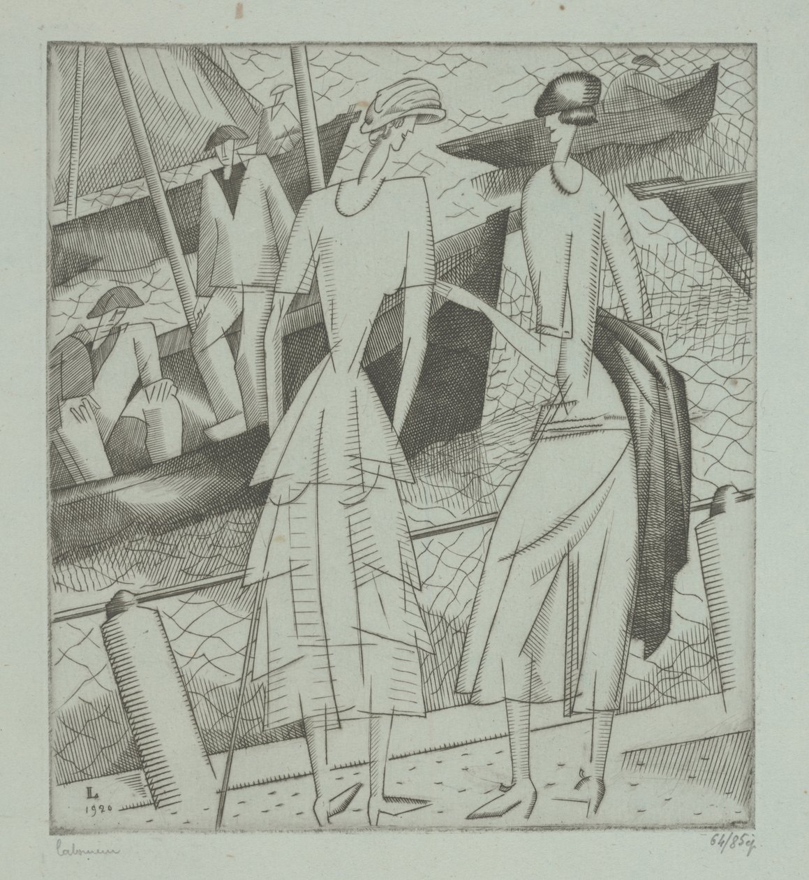 Jóvenes Mujeres en el Puerto de Jean Emile Laboureur