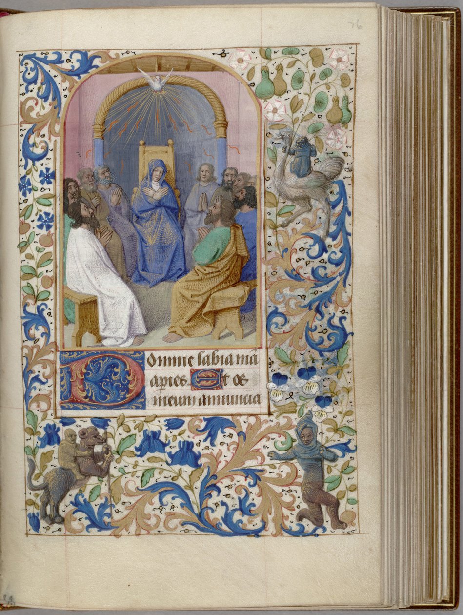 Pentecostés Libro de Horas de Jean Fouquet