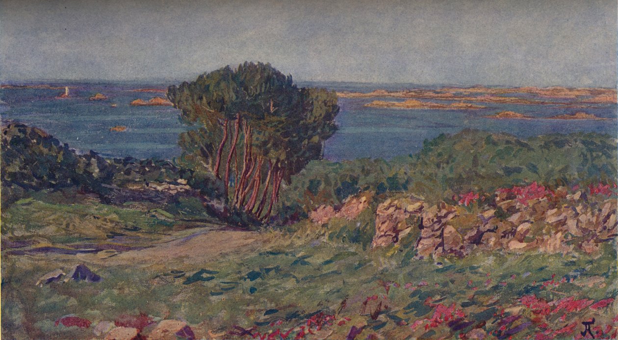 Paisaje de Bretaña de Jean Francis Auburtin